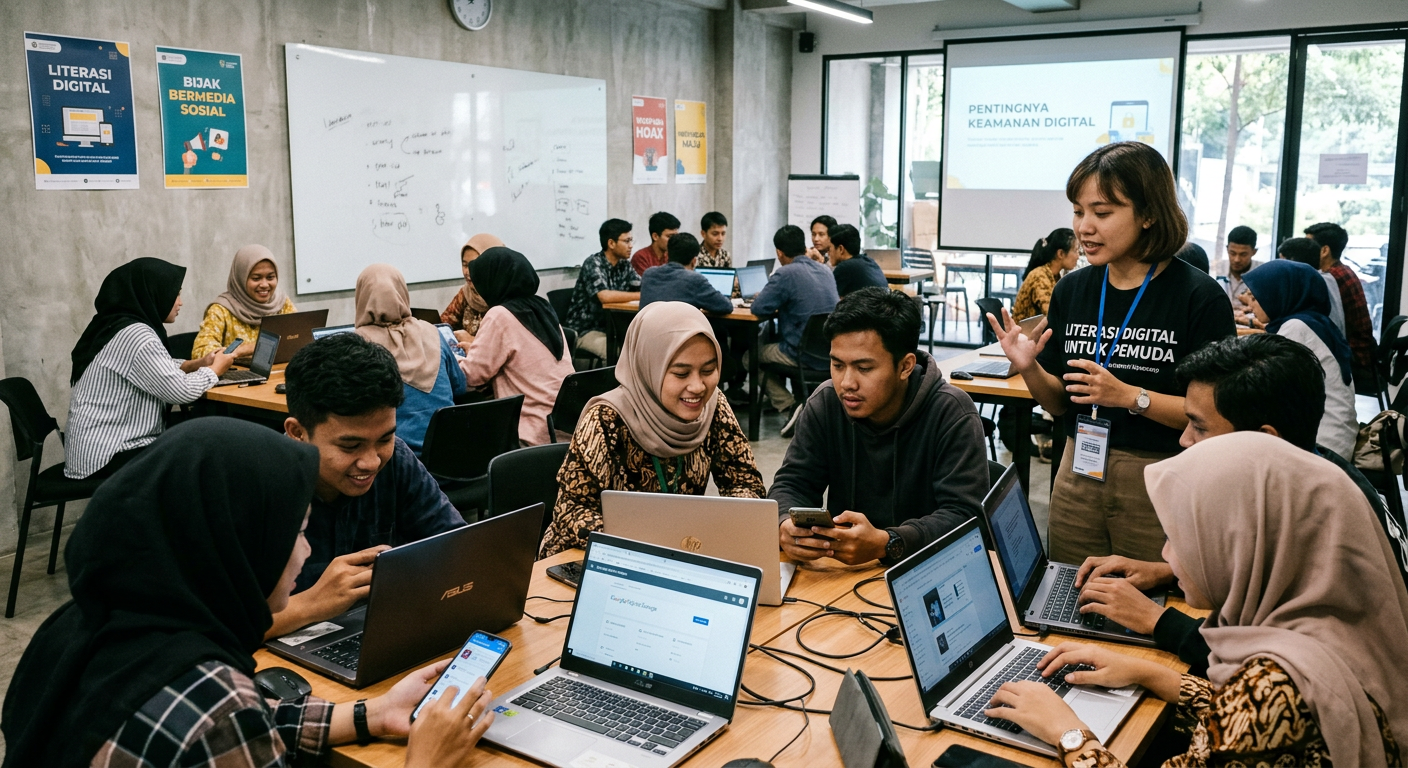 Workshop Literasi Digital Pemuda - kegiatan LIVESGP YALIMO